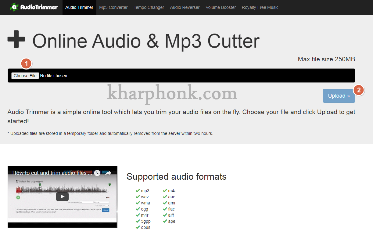 موقع audiotrimmer | للتعديل على الملفات الصوتية اونلاين مجانا